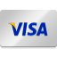 Visa credit card logo on white background, payment method accepted at Brown Road Dental.